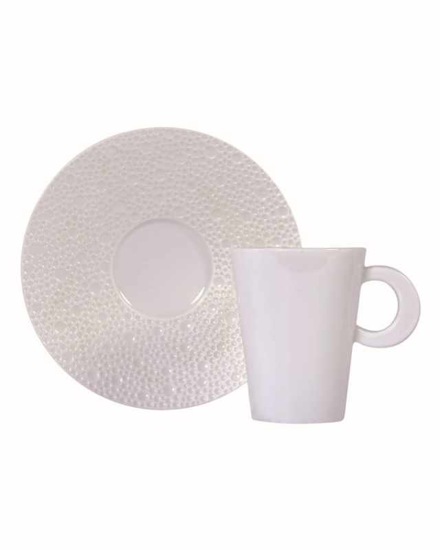 Ecume White Coffee Saucer